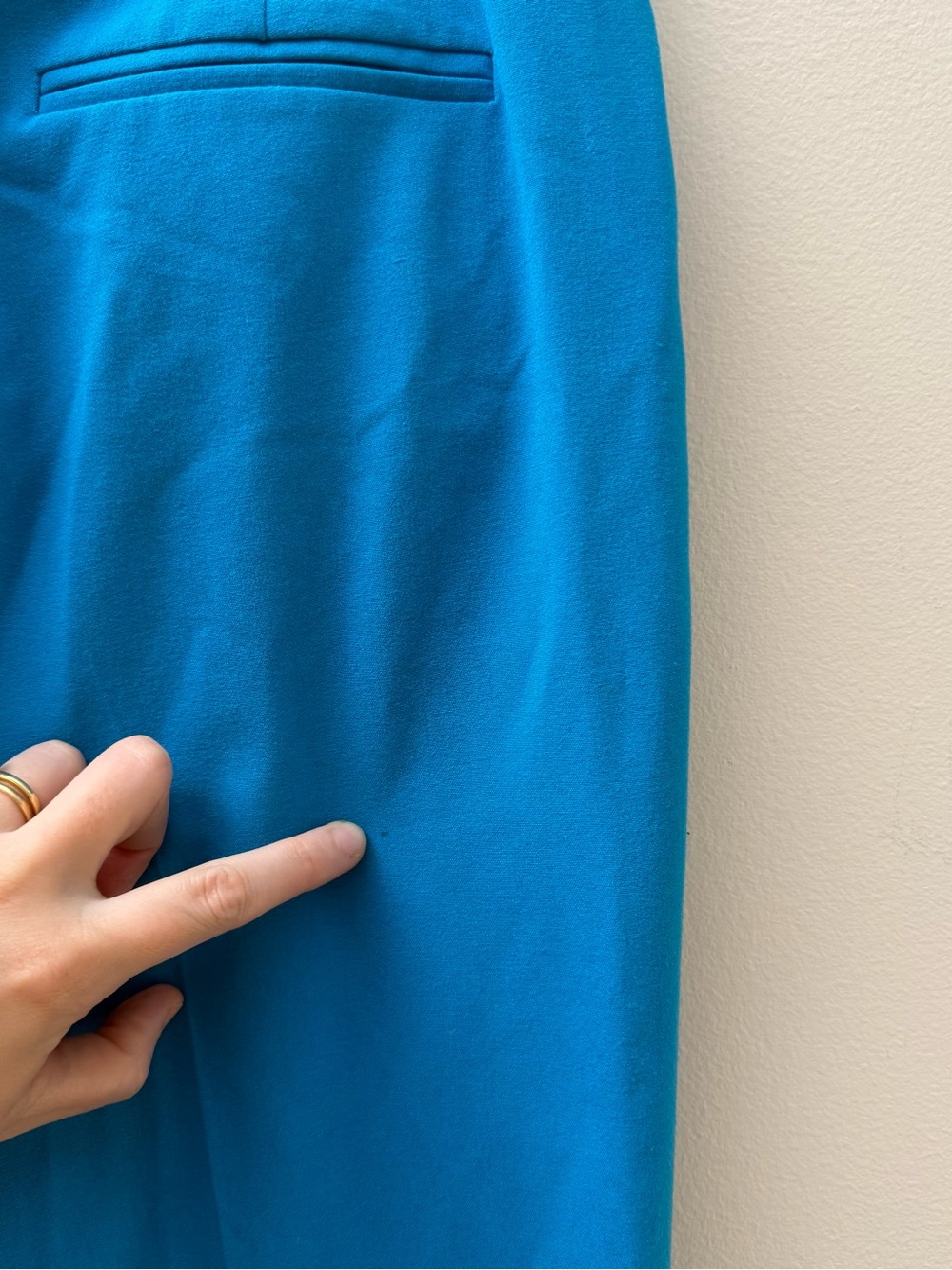 Calvin Klein Vibrant Teal Modern-Fit Trousers - Picture 7 of 7